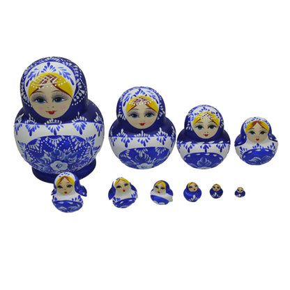 Skorter | 10 pieces/set wooden Russian matryoshka dolls