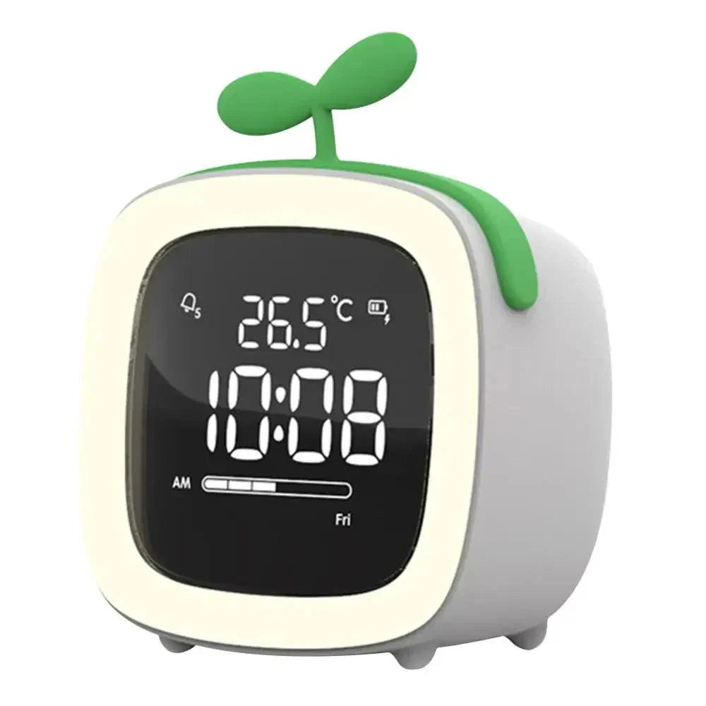 Skorter | Cartoon Bunny LED Alarm Clock with Night Light – Rechargeable, Cute Digital Display for Kids & Bedrooms