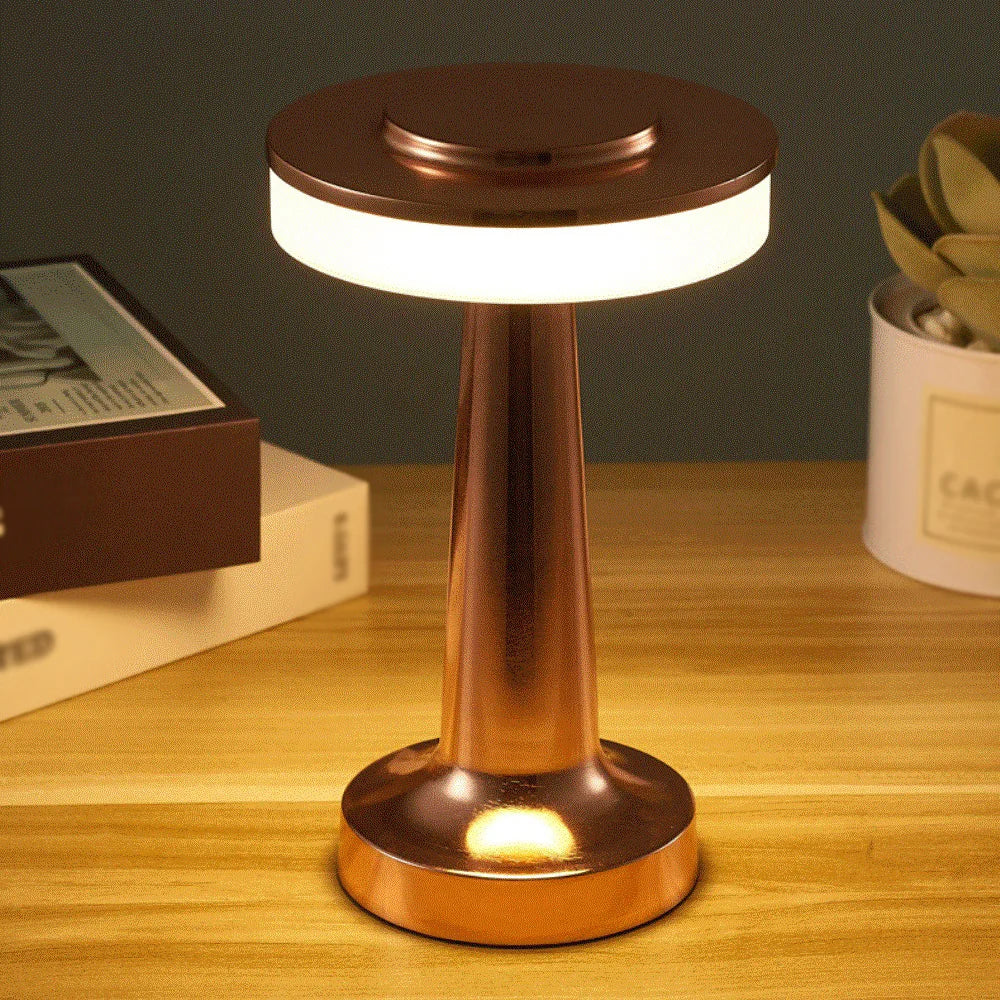 Skorter | Retro Led Table Lamp Usb Rechargeable Infinitely Dimmable Night Light Camping Light Suitable For Bar Lampbedroom Ambient Light