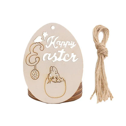Skorter | 10 pieces DIY Easter egg wood slices