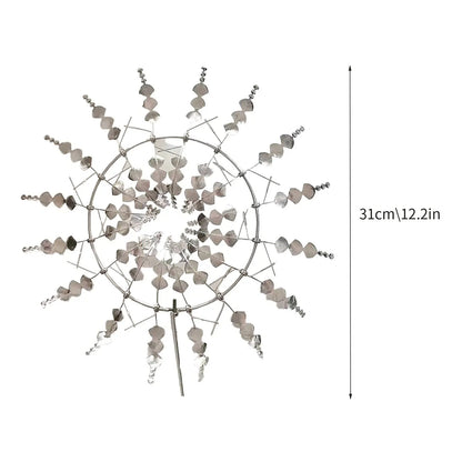 Skorter | Unique Solar-Powered Kinetic Metal Windmill Spinner - Magical Wind Collectors for Patio, Garden, Lawn Outdoor Decoration