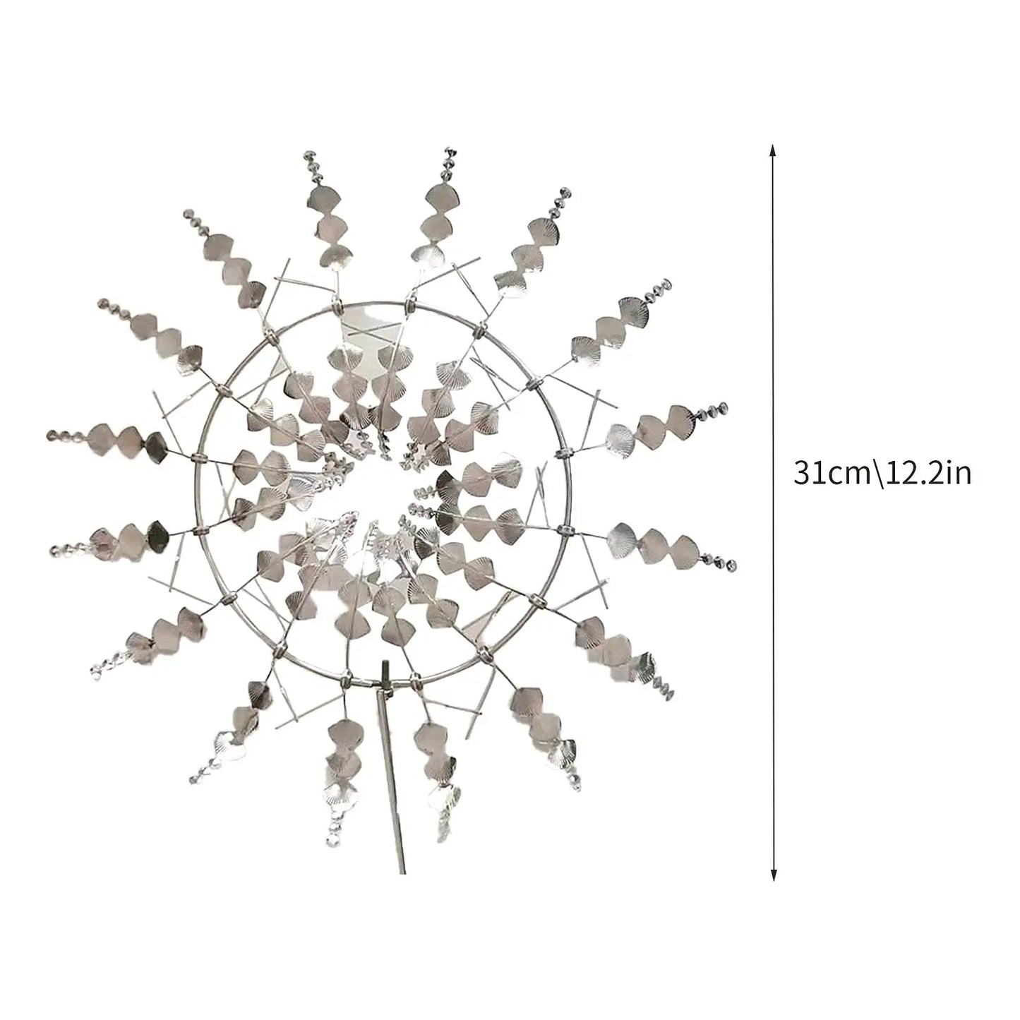 Skorter | Unique Solar-Powered Kinetic Metal Windmill Spinner - Magical Wind Collectors for Patio, Garden, Lawn Outdoor Decoration