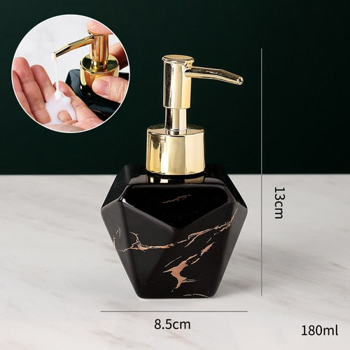 Skorter | Elegant solid marble soap dispenser for the bathroom