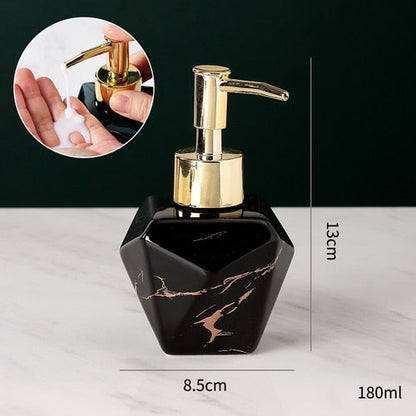 Skorter | Elegant solid marble soap dispenser for the bathroom
