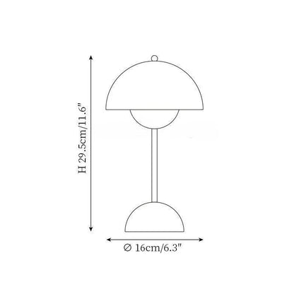 Skorter | Ullä - Chrome Flower Lamp