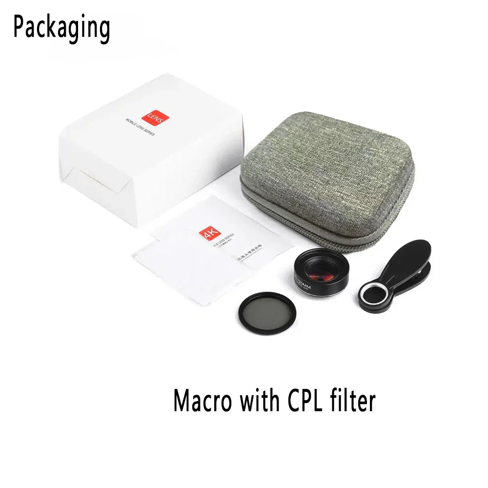 Skorter | 4K HD Phone Lens Macro Long-Distance, CPL, Star Filter