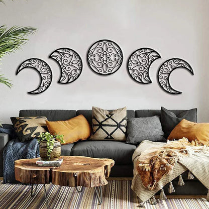 Skorter | Black Moon Phases Wall Hanging