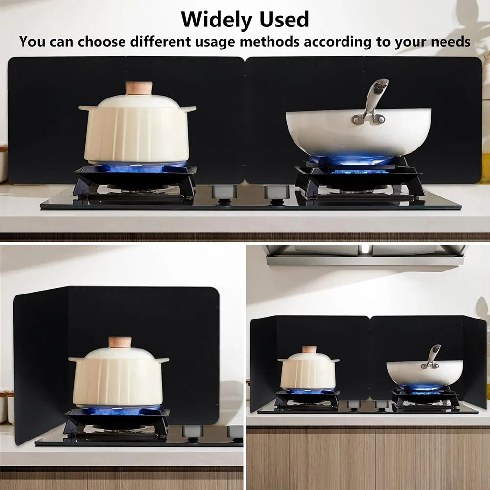 Skorter | Foldable Stainless Steel Grease Splash Guard 2-Sided Oil Protector – CookShield