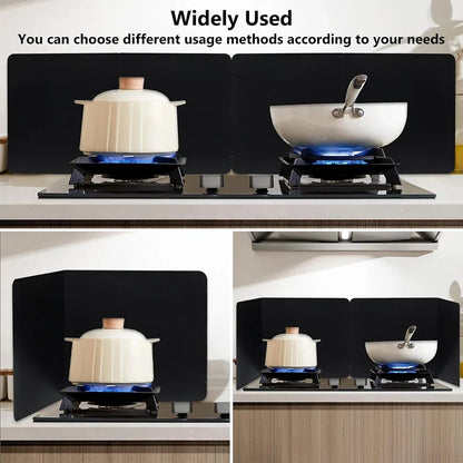 Skorter | Foldable Stainless Steel Grease Splash Guard 2-Sided Oil Protector – CookShield