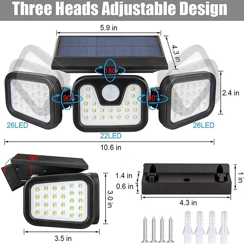 Skorter | Power Save Motion Activated Outdoor Solar Lamp
