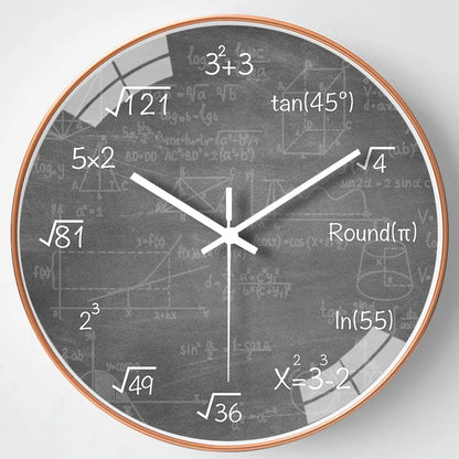 Skorter | ChalkBoard - Mathematical Formulas Wall Clock for Stylish Decoration