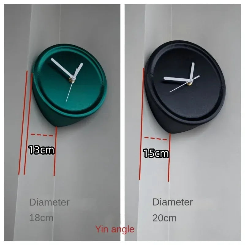 Skorter | SilentCorner - Silent Wall Clock without Drilling for Corners in the House