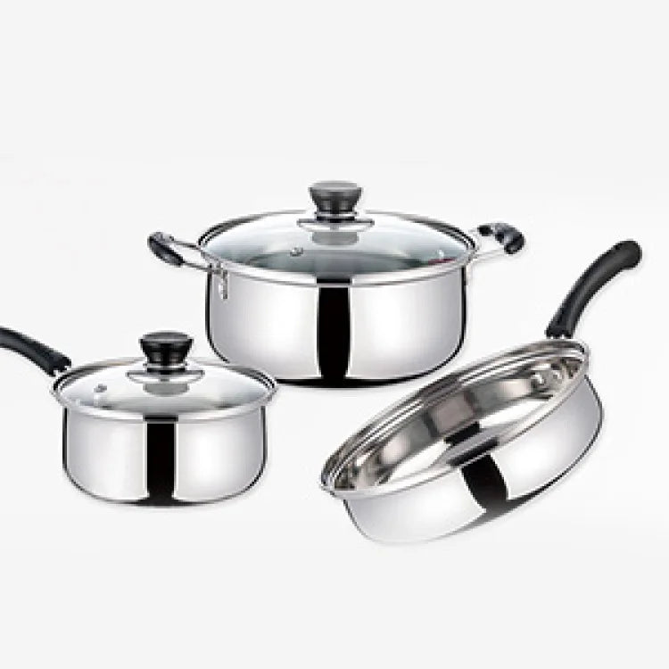 Skorter | 3 piece cookware set made of stainless steel