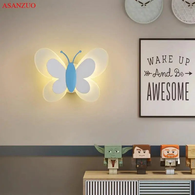 Skorter | ButterflyGlow - Acrylic Butterfly LED Wall Lamp for Children's Room and Bedroom Decor