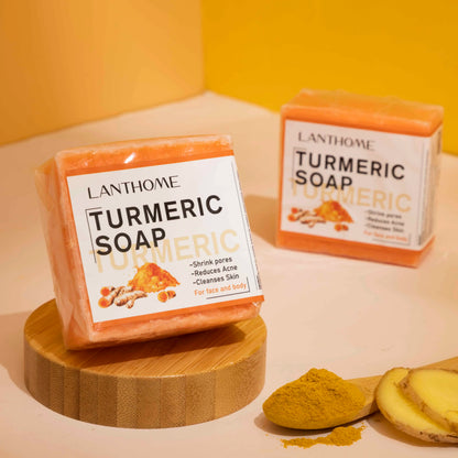 Skorter | Turmeric Soap Facial Cleansing Anti Acne Remove Pimples Dark Spots