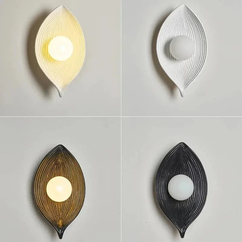 Skorter | Wall lamp LED leaf gold Elegant