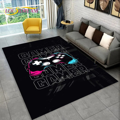 Skorter | Alex 3D Gamer Playmat Carpet - Large Non-Slip Carpet for Kids & Living Room