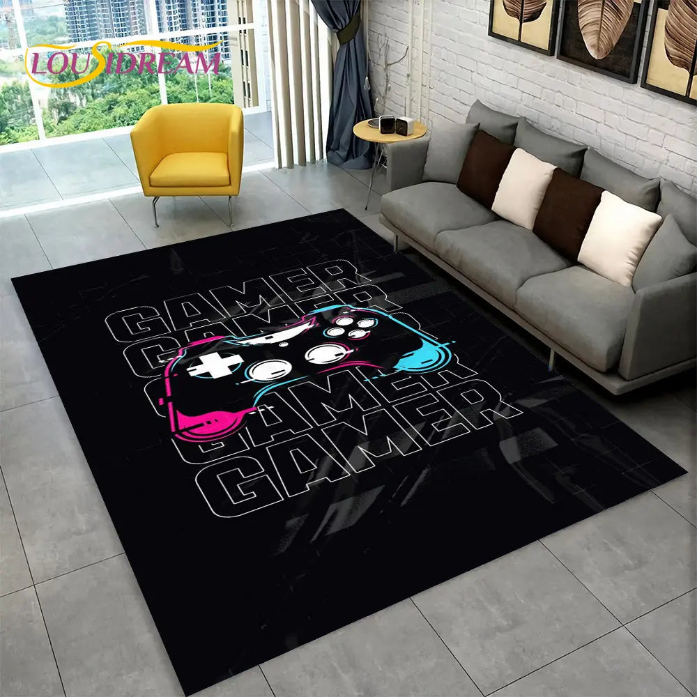 Skorter | Alex 3D Cartoon Gamer Rug – Funny & Cozy Gamepad Rug for Kids & Gamers