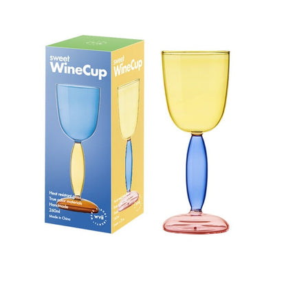 Skorter | Borosilicate 3-Color Glassware - Wine Glass
