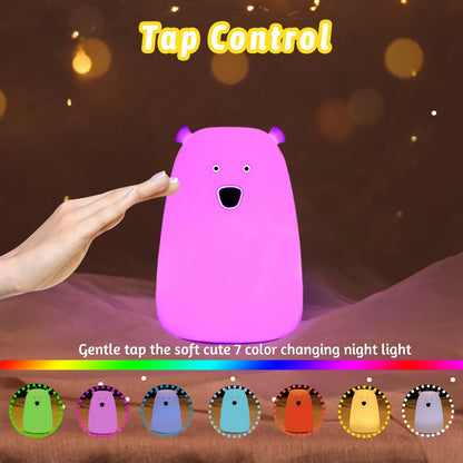 Skorter | Bjørn LED Night Lamp - Touch Sensor Bed Light for Children