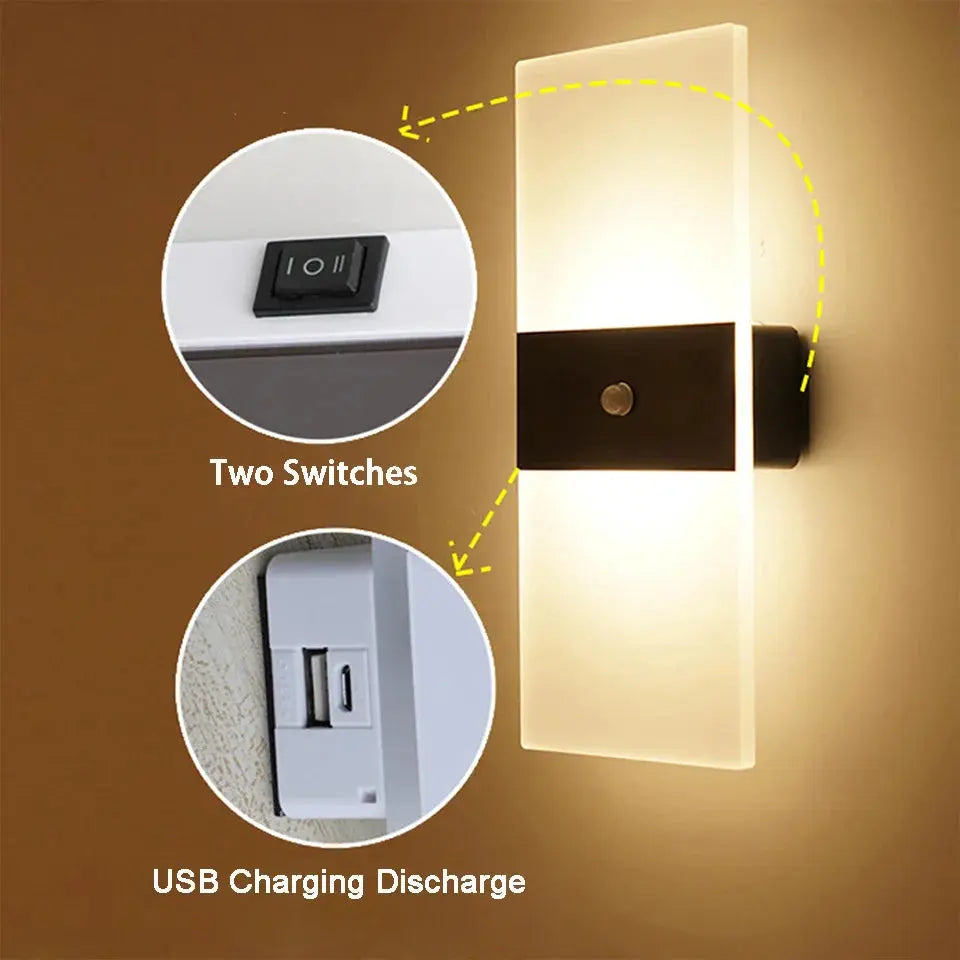 Skorter | Éclatante - Touch Panel Wall Light USB rechargeable