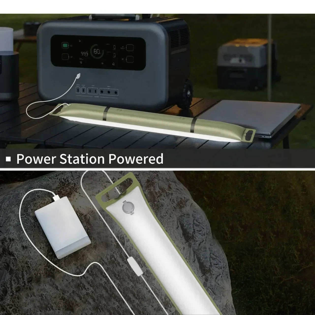 Skorter | Inflatable Solar LED Tube Light - LumiGlow Pro