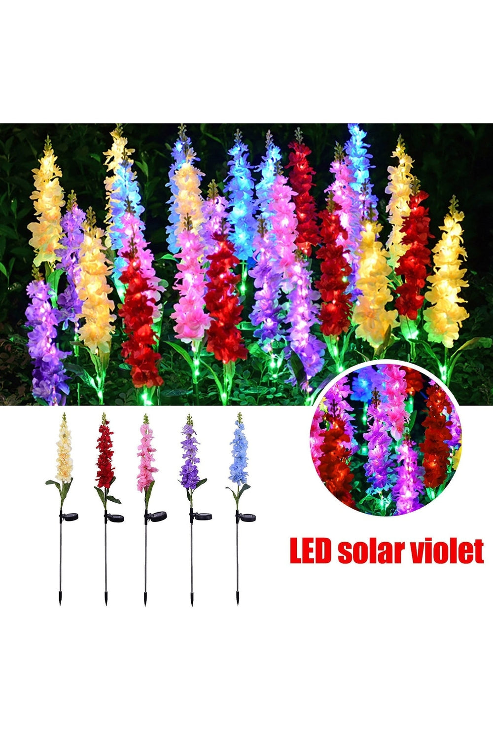 Skorter | Solar-Violet Lawn Lights