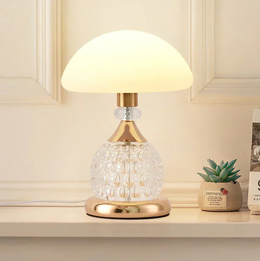Skorter | GlowMush - Decorative LED Table Lamp in Crystal Mushroom Design, Vintage Ambient Lighting