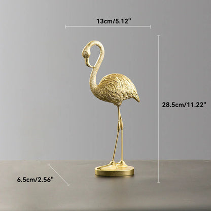 Skorter | Nordic Flamingo Figurine Figure Statue Sculpture Living Room Office Wedding Party Ornaments Home Decor Decoration Accessories