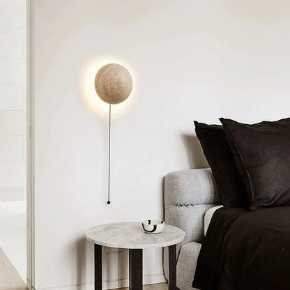 Skorter | MarbleGlow - Half-Round Stone Wall Lamp