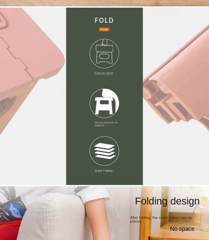 Skorter | Folding Step Stool with Handle | Lightweight. Durable & Space-Saving for Kitchen. Bathroom. Office & Outdoor Use