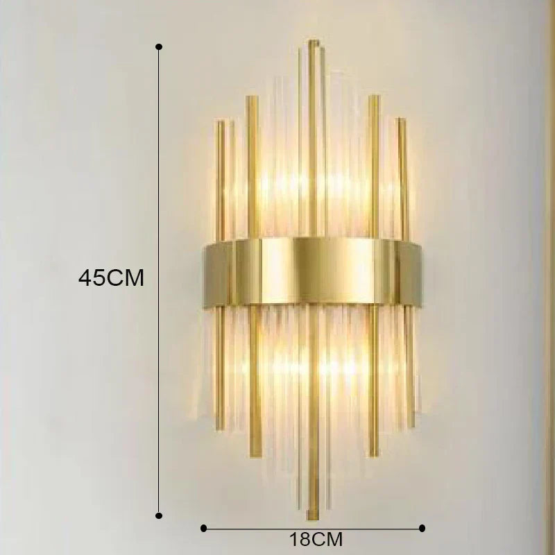 Skorter | Elegant LED Wall Lamp in Gold