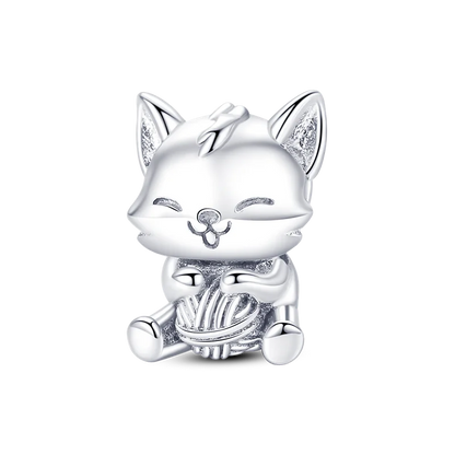 Skorter | 925 Silver Golden Leopard Charms Beads Colorful Chameleon Rhinoceros Lion Scarab Cat Pendant Compatible with Original Pandora Bracelet Jewelry