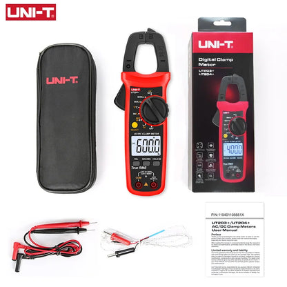Skorter | UNI-T UT202A+/UT204+ Digital Clamp Meter - AC/DC Voltage, True RMS