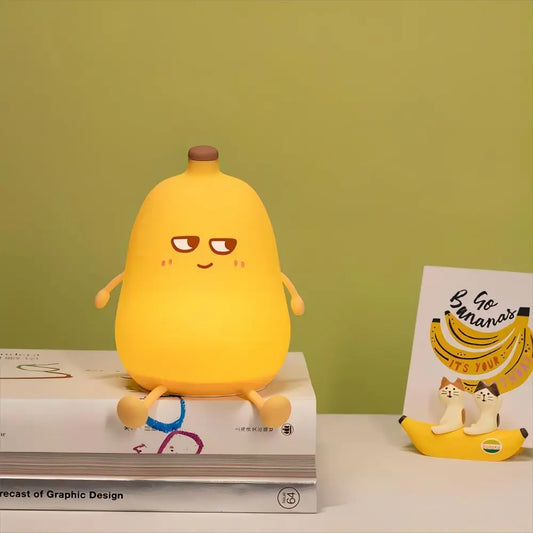Skorter | Banana Night Light - 7-Color Dimmable Touch Lamp