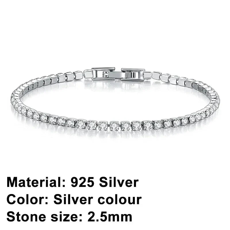 Skorter | Tennis Bracelet – Shine with Attitude: Elegance in Sterling Silver and Hip-Hop Flair!