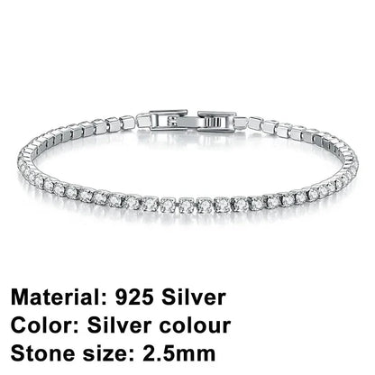Skorter | Tennis Bracelet – Shine with Attitude: Elegance in Sterling Silver and Hip-Hop Flair!