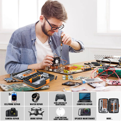 Skorter | 68-in-1 Ratchet Screwdriver Set with Magnetic Bits & Extension Rod – FortiDrive