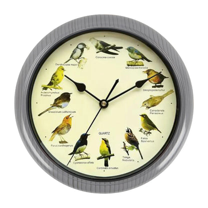 Skorter | VogelZang - 10 Inch Singing Bird Wall Clock for Stylish Home Decor