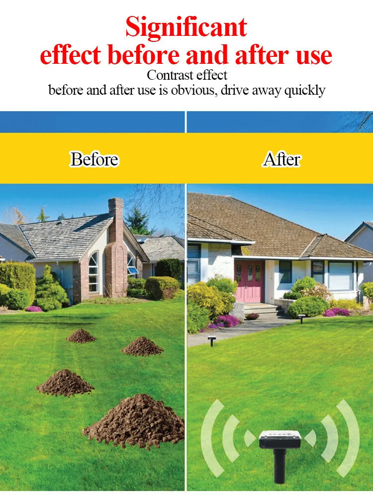 Skorter | Solar-powered snake and pest deterrent – Ultrasonic device for the garden