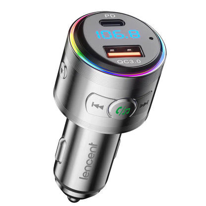 Skorter | Bluetooth 5.3 FM Transmitter with PD 20W & QC3.0 Charger