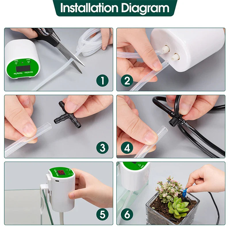 Skorter | Automatic Plant Watering System with USB – Efficient Drip Irrigation