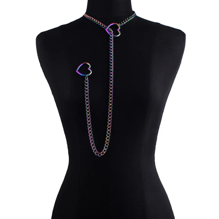 Skorter | Double Heart Adjustable Chocker