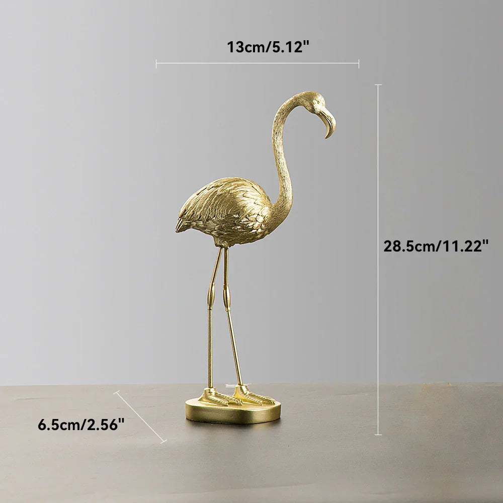 Skorter | Nordic Flamingo Figurine Figure Statue Sculpture Living Room Office Wedding Party Ornaments Home Decor Decoration Accessories