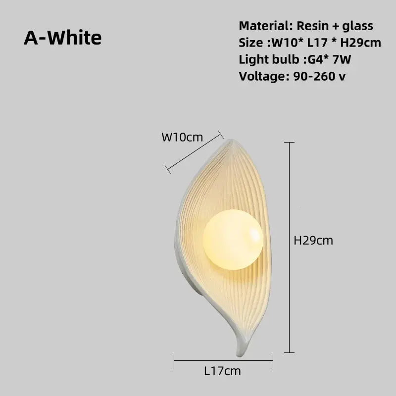 Skorter | Wall lamp LED leaf gold Elegant