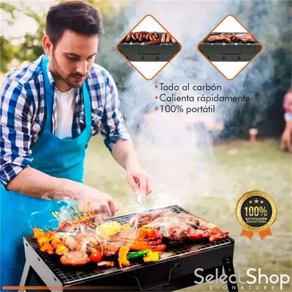 Skorter | CampFlare Charcoal Grill – Compact & robust for grilling on the go