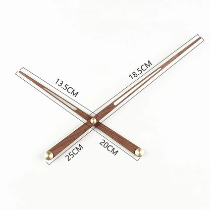 Skorter | WoodSphere - Modern gör-det-själv-väggklockmekanism med valnötsvisare