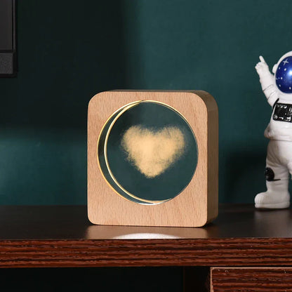 Skorter | LumiWood - 3D Wood Night Lamp with Engraving and Warm LED Lighting