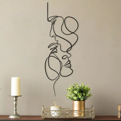 Skorter | Black Metal Wall Art | Abstract Wall Sculpture