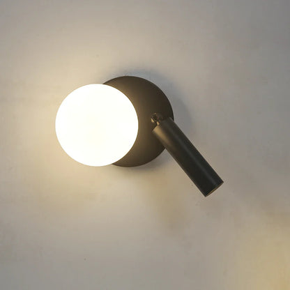 Skorter | NordicLux - Modern LED Bedside Lamp Rotating Glass Wall Lamp Bedroom and Living Room Decor